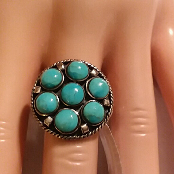 LC Jewelry - TURQUOISE RING, SIZE 8